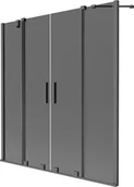 Parawany nawannowe - Mexen Velar Duo parawan nawannowy 2-skrzydłowy rozsuwany 140 x 150 cm, grafit, gun metal - 896-140-000-42-95 - miniaturka - grafika 1