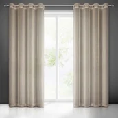 Zasłony - Zasłona na przelotkach ADELA 140 x 250 cm beżowy - miniaturka - grafika 1