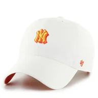 Czapki damskie - Czapka z daszkiem 47 Brand New York Yankees B-CHPCU17GWS Biały - miniaturka - grafika 1