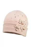 Czapki dla dzieci - Jamiks czapka dziecięca ANNIKEN kolor różowy bawełniana - miniaturka - grafika 1