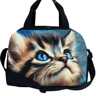 torba na basen dziecięca dla dziewczynki kot kotek - Akcesoria podróżnicze - miniaturka - grafika 1