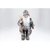 Ozdoby bożonarodzeniowe - Ozdoba Mikołaj 90 cm szary - miniaturka - grafika 1
