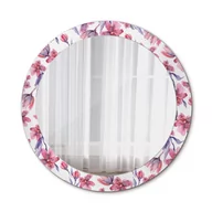 Lustra - Lustro do Łazienki Glamour Kwiaty akwarelowe 80cm - miniaturka - grafika 1