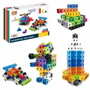 WOOPIE Klocki Konstrukcyjne 3D Sześciany 150 el. - Klocki - miniaturka - grafika 1