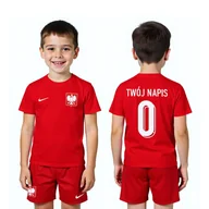 Piłka nożna - NIKE Strój piłkarski Dziecięcy Polska TWÓJ NAPIS Lewandowski 9 Reprezentacja - miniaturka - grafika 1