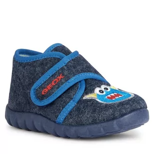 Kapcie Geox B Zyzie Boy B3611A 0NY11 C4226 Navy/Royal - Buty dla chłopców - miniaturka - grafika 1