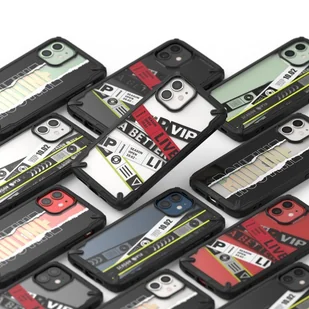 Etui Ringke Fusion X Design do iPhone 12 mini czarny (Routine) - Etui i futerały do telefonów - miniaturka - grafika 7