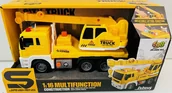 Samochody i pojazdy dla dzieci - Zabawka Samochód Dźwig Na Baterie Z Dźwiękami I Światłem 0887 - miniaturka - grafika 1