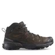 Buty trekkingowe męskie - Trekkingi Salomon X Ultra 360 Leather Mid Gore-Tex L47570900 Brązowy - miniaturka - grafika 1