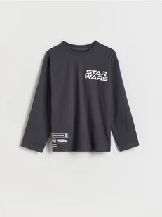 Reserved - Longsleeve Star Wars - ciemnoszary - Koszulki dla chłopców - miniaturka - grafika 1