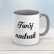 Kubki - Kubek CLASSIC z szarym wnętrzem i uszkiem z Twoim nadrukiem - miniaturka - grafika 1