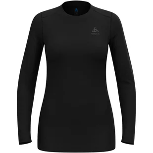 Koszulka termoaktywna z długim rękawem damska ODLO Merino 160 BL Top Crew Neck - Koszulki i topy damskie - miniaturka - grafika 1