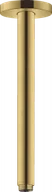 Akcesoria do armatury i ceramiki - HANSGROHE 27389990 Przyłącze sufitowe S 300 mm, złoty optyczny polerowany - miniaturka - grafika 1