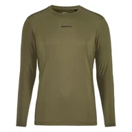 Koszulki męskie - Męska Koszulka z długim rękawem CRAFT ADV ESSENCE LS TEE 2 M 1914793-664000 – Oliwkowy - miniaturka - grafika 1