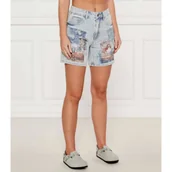 Spodenki damskie - Desigual Jeansowe szorty INIDANA | Regular Fit - miniaturka - grafika 1