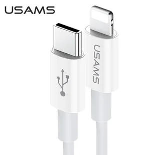 USAMS Kabel U44 USB-C na Lightning 30W PD Fast Charge 1.2m szary/grey SJ407USB01 (US-SJ407) - Kable USB - miniaturka - grafika 1
