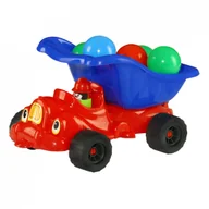 Samochody i pojazdy dla dzieci - SAMOCHOD Z PIŁECZKAMI WYWROTKA - miniaturka - grafika 1