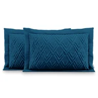 Poszewki na poduszki - Ameliahome Ameliahome Poszewki Dekoracyjne Z Wypełnieniem Ophelia Indigo 50X70*2 - miniaturka - grafika 1