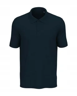 Koszulka męska polo T-shirt Stedman Lux ST9060 Marina Blue DUŻY ROZMIAR 3XL - Koszulki męskie - miniaturka - grafika 1
