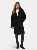 Płaszcze damskie - ONLY Kożuch Catalina 15322420 Czarny Regular Fit - miniaturka - grafika 1