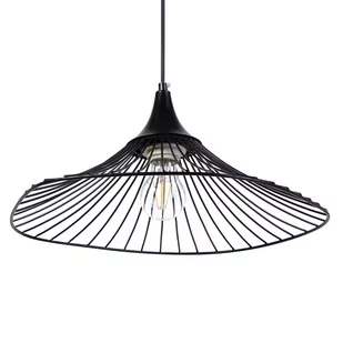 Beliani Lampa wisząca Lampa wisząca metalowa czarna MAZARO 68806 - Lampy sufitowe - miniaturka - grafika 1