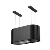 Okapy kuchenne - MAAN Santina 2 80 Gest Czarny - miniaturka - grafika 1