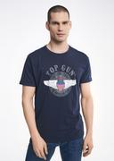 Koszulki męskie - Granatowy T-shirt męski Top Gun - miniaturka - grafika 1
