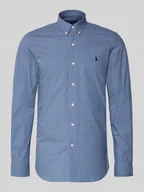 Koszule męskie - Koszula casualowa o kroju slim fit z mieszanki bawełny - miniaturka - grafika 1