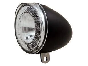 SPANNINGA Swingo XB Reflektor przedni na baterie, black 2019 Lampki przednie na baterie H123008 - Lampki rowerowe - miniaturka - grafika 1