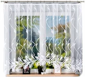 Firany - Firana żakardowa ALINA rozm. 430x160cm (gotowa) z łukiem - miniaturka - grafika 1