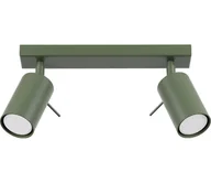Lampy sufitowe - Sollux SL.1501 - Oświetlenie punktowe RING 2xGU10/10W/230V zielony - miniaturka - grafika 1