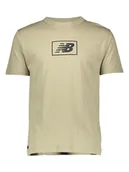 Koszulki męskie - New Balance Koszulka "Essentials" w kolorze khaki - miniaturka - grafika 1