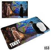 Podkładki pod mysz - PODKŁADKA POD MYSZKĘ MYSZ WZORY DO WYBORU - WEDNESDAY ADDAMS 20x24cm - miniaturka - grafika 1