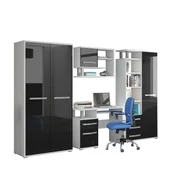 Zestawy mebli biurowych - Zestaw Mebli Młodzieżowych 2 Angel MebloCross Craft Biały / Craft Złoty - miniaturka - grafika 1