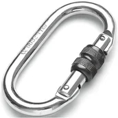 Sprzęt wspinaczkowy - Karabińczyk TIGUAR Oval Srebrny - miniaturka - grafika 1