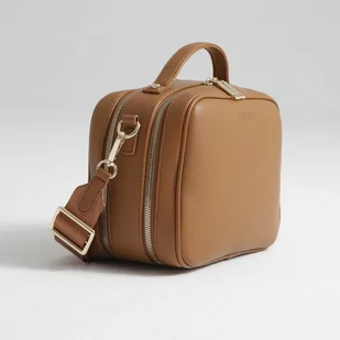 Torebka crossbody i organizer do wózka 2w1 dla Mamy VERA caramel - Torby i organizery dla mam - miniaturka - grafika 1