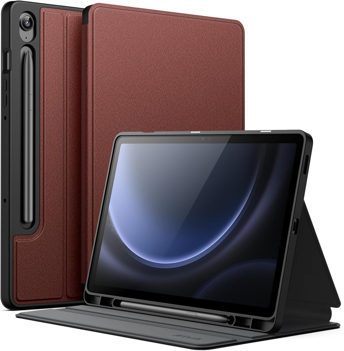 JETech Etui dla Samsung Galaxy Tab S10 Lite / S10 FE / S9 FE 10,9 Cala z S Pen Uchwytem, Slim Folio Stojak Ochronny Tabletu Case, Wiele Kąta Widzeni..