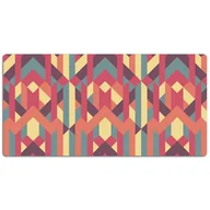 Podkładki na biurko - Duża mata na biurko Kolorowe geometryczne linie 120x60 cm - miniaturka - grafika 1