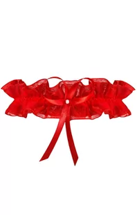 Monako podwiązka PW-03C, Kolor czerwony, Rozmiar one size, Julimex - Intymna - Akcesoria do bielizny - miniaturka - grafika 1