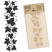 Scrapbooking - Szablon malarski border – bordiura // BLUSZCZ – PNĄCZE // 21x45cm - miniaturka - grafika 1