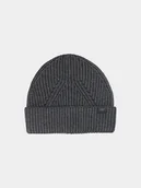Czapki damskie - 4F CZAPKA ZIMOWA MĘSKA BEANIE M576 GŁĘBOKA CZERŃ MELANŻ L - miniaturka - grafika 1