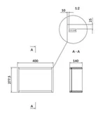 Szafki łazienkowe - Cersanit Larga szafka modułowa pojedyncza otwarta 40 biała S932-081 - miniaturka - grafika 1