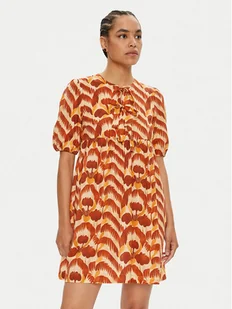 ViCOLO Sukienka letnia TB2447 Pomarańczowy Regular Fit - Sukienki - miniaturka - grafika 1