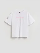 Koszulki dla dziewczynek - Reserved - T-shirt Inter Miami CF - złamana biel - miniaturka - grafika 1