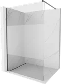 Ścianki i drzwi prysznicowe - Mexen Kioto ścianka prysznicowa Walk-in 100 x 200 cm, transparent/szron 8 mm, gun metal - 800-100-101-95-35 - miniaturka - grafika 1