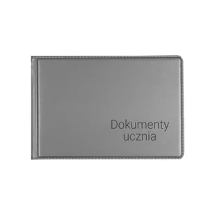 BIURFOL Okładka na dokumenty ucznia małe silver - Dyplomy i okładki - miniaturka - grafika 1