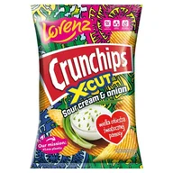Chipsy - Crunchips X-Cut Chipsy ziemniaczane o smaku kwaśnej śmietany i cebuli 130 g - miniaturka - grafika 1