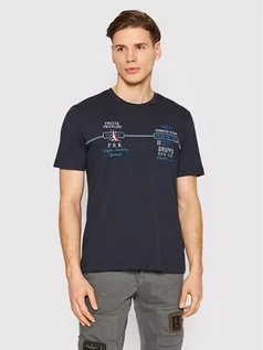 Koszulki męskie - Aeronautica Militare T-Shirt 221TS1941J534 Granatowy Regular Fit - grafika 1