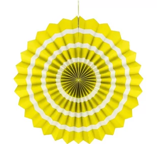 GODAN Rozeta wisząca "3 paski", żółta, 40 cm - Dekoracje domu - miniaturka - grafika 1