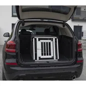 Sprzęt podróżny i transportery dla psów - Kerbl Transporter dla psa Barry, 77x55x50 cm, aluminium - miniaturka - grafika 1